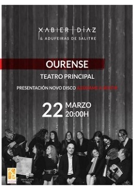 Xabier Díaz & Adufeiras de Salitre-presentación nuevo disco “AXÚDAME A SENTIR”